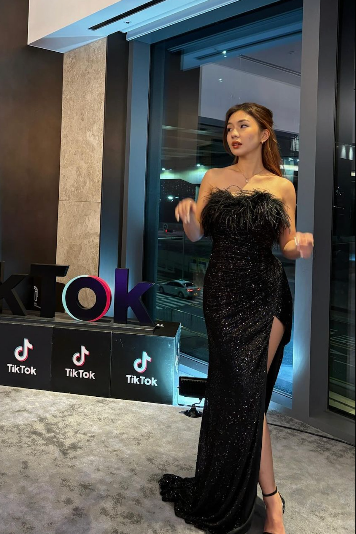 Leah Feather Dress