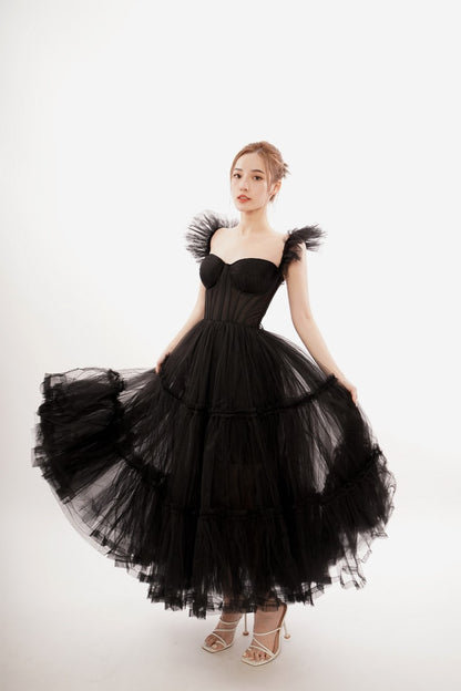Ruffled Tulle