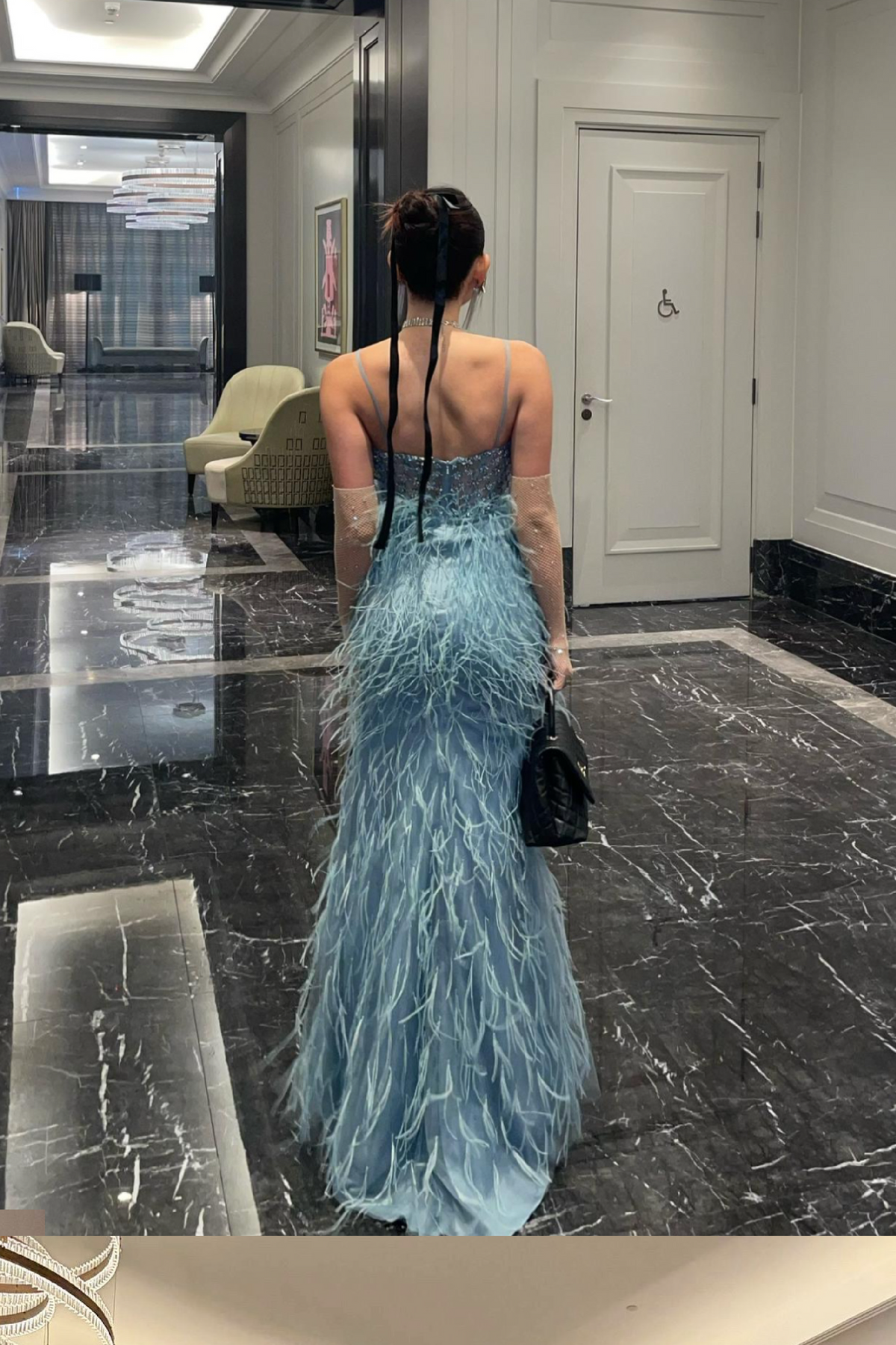 Jovita Feather Gown