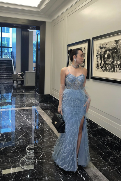 Jovita Feather Gown