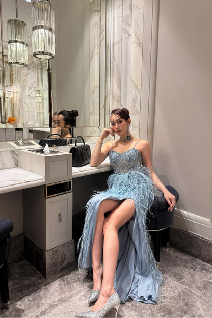 Jovita Feather Gown